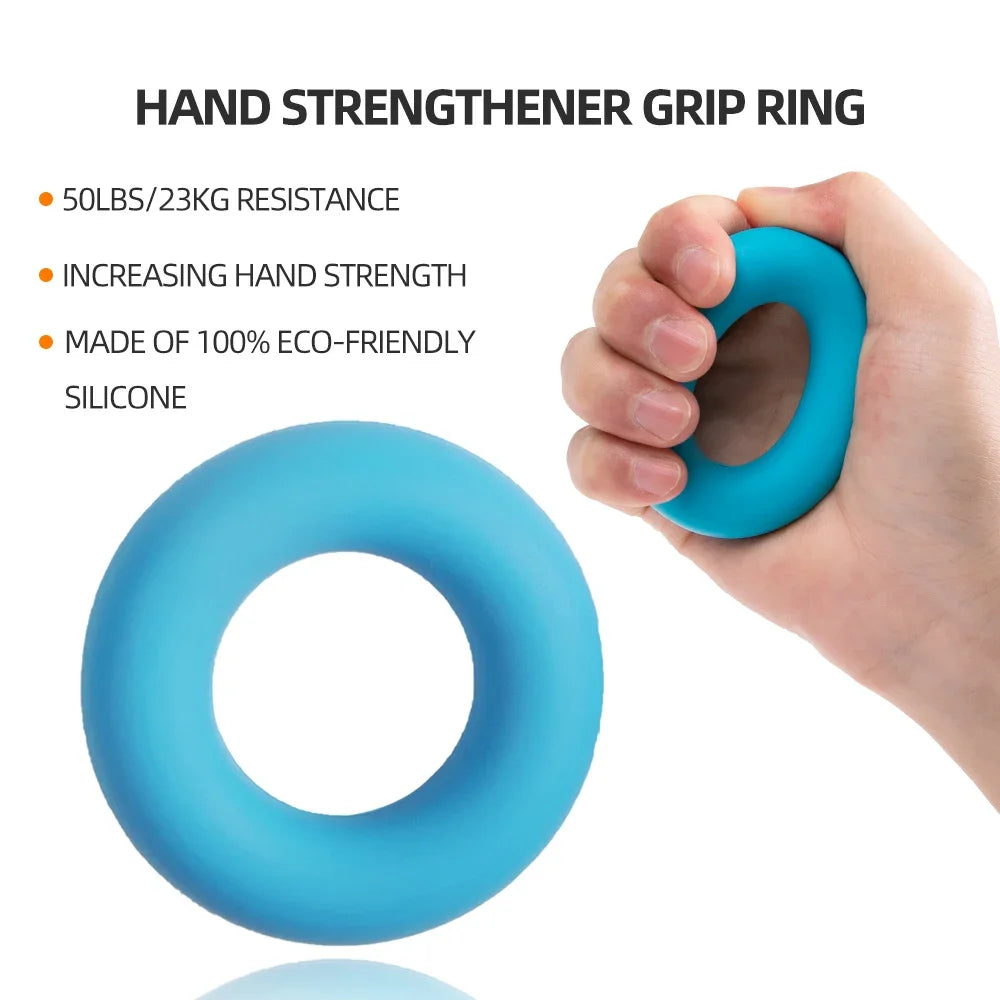 Gym Fitness Adjustable Count Hand Grip Set Finger Forearm Strength Muscle Recovery  Gripper Exerciser Trainer Ball Decompression