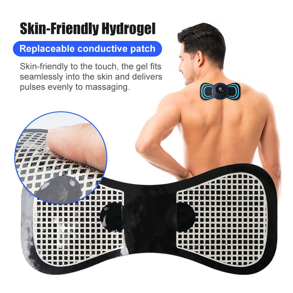 Dropship LCD Display EMS Neck Stretcher Electric Massager 8 Mode Cervical Massage Patch Pulse Muscle Stimulator Relief Pain Tool